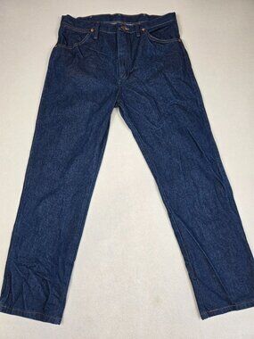 Vintage Wrangler Mens 34x30 Denim Jeans 13MWZ 100% Cotton Made In Mexico